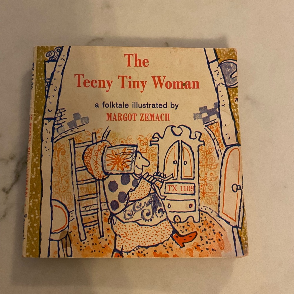 1965 Scholastic The Teeny Tiny Woman Book by Margot Zemach Folktale Collectible